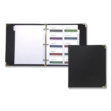 Samsill® Classic Vinyl Business Card Binder, Holds 200 2 X 2.5 Cards, 10.25 X 11.13, Ebony freeshipping - TVN Wholesale